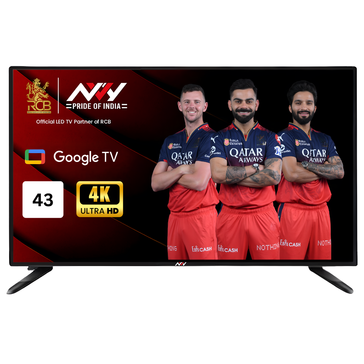 NVY- 43 inch | Google Smart TV | Frameless Cabinet