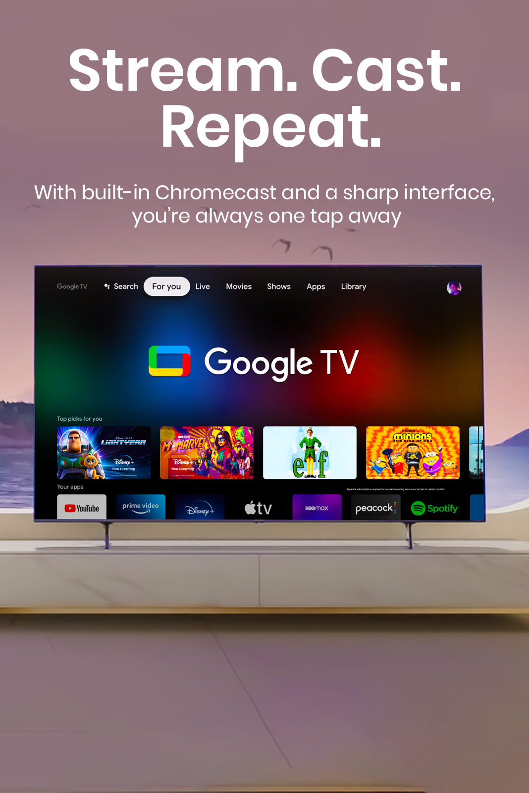 NVY- 55 inch | QLED TV | Frameless Cabinet banner