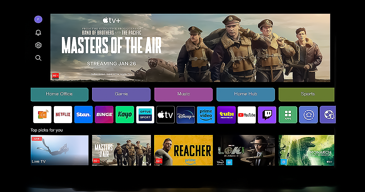 NVY- 43 inch | Smart 4K WebOS | Frameless Cabinet banner