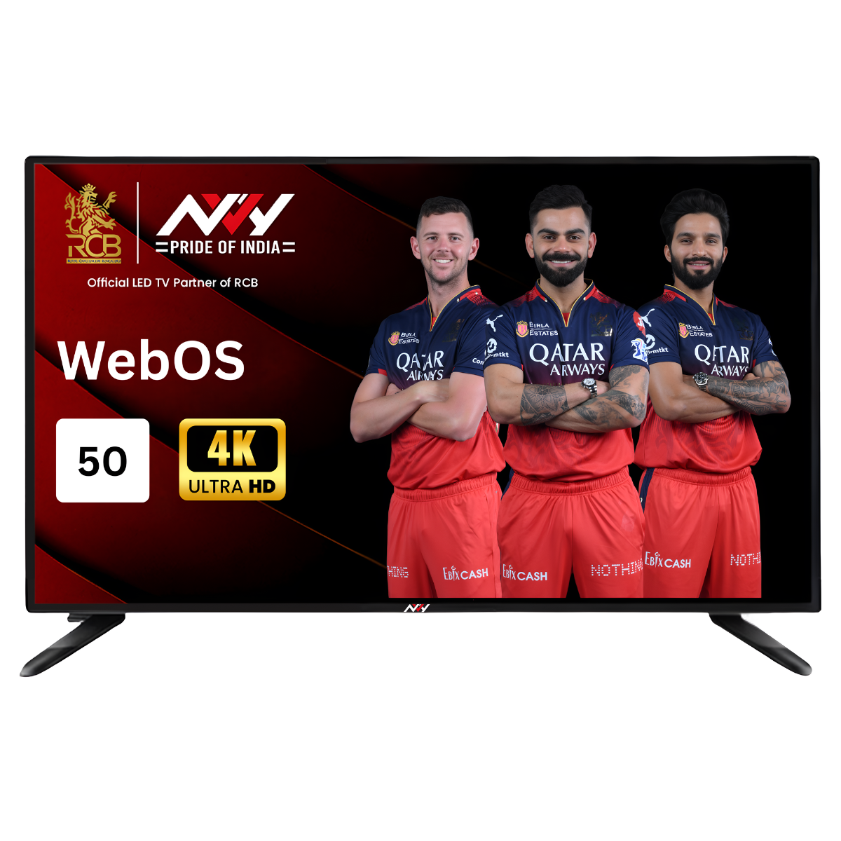NVY- 50 inch | Smart 4K WebOS | Frameless Cabinet
