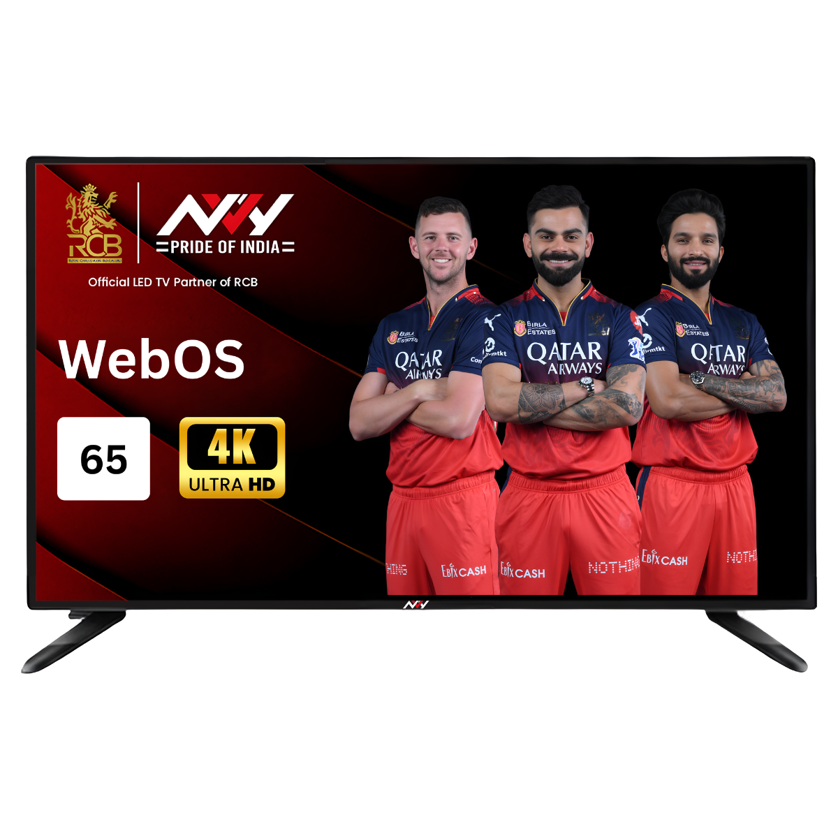 NVY- 65 inch | Smart 4K WebOS | Frameless Cabinet