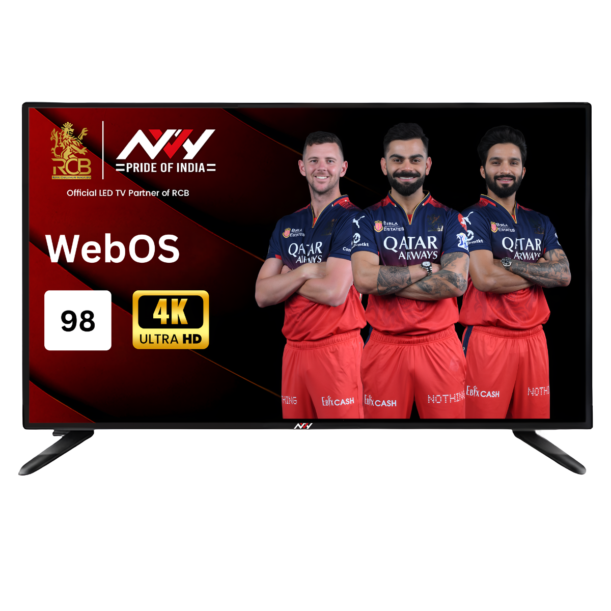 NVY- 98 inch | Smart 4K WebOS | Frameless Cabinet